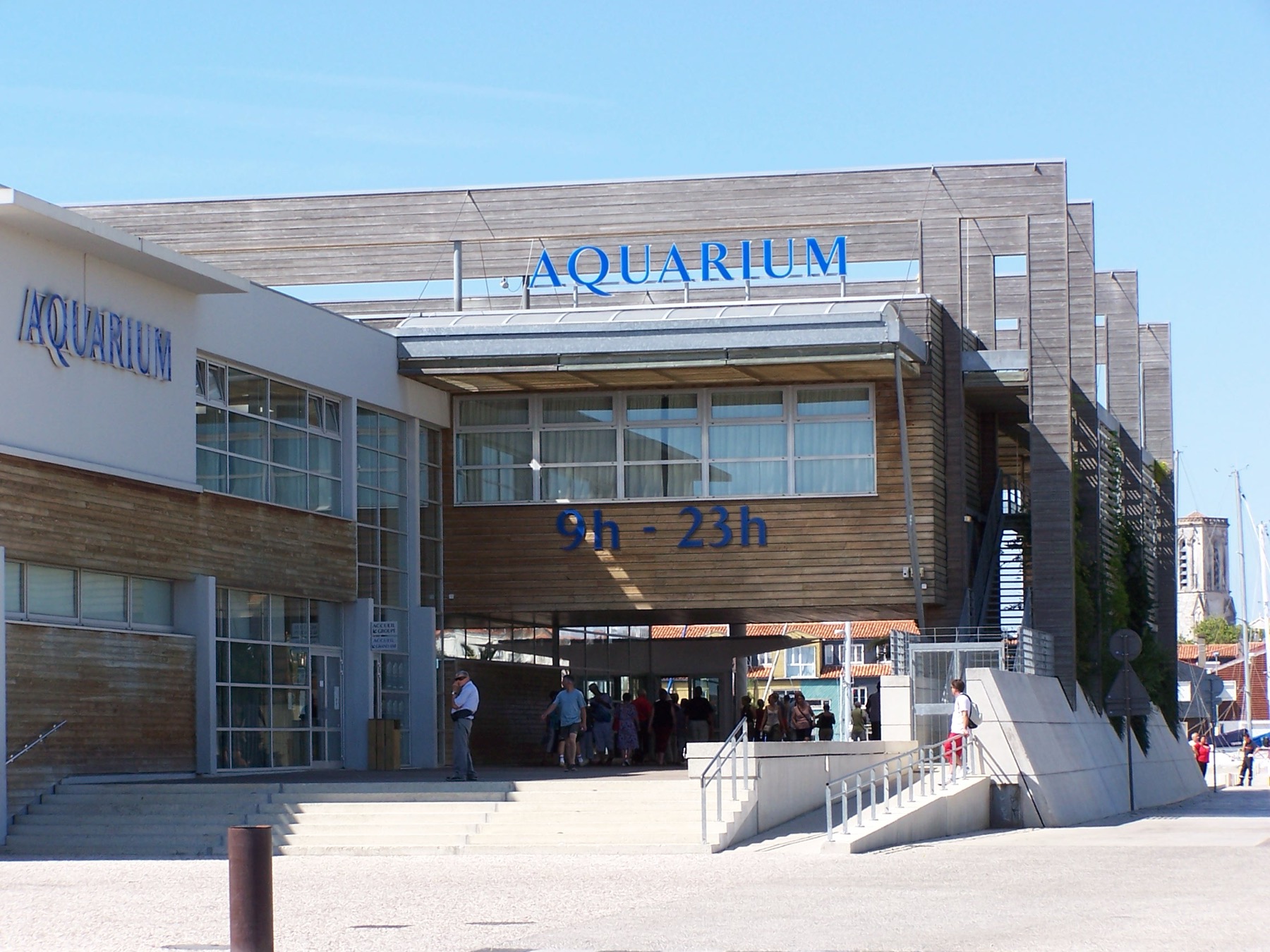 Entrée de l’Aquarium de La Rochelle