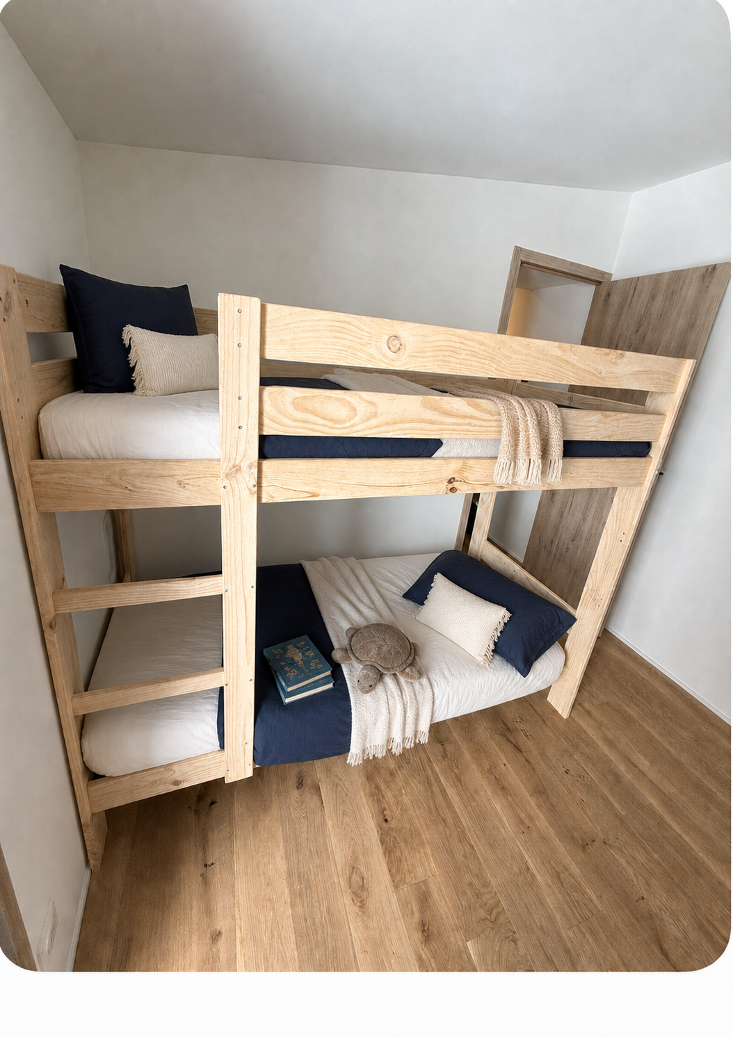 Chambre avec lits superposés